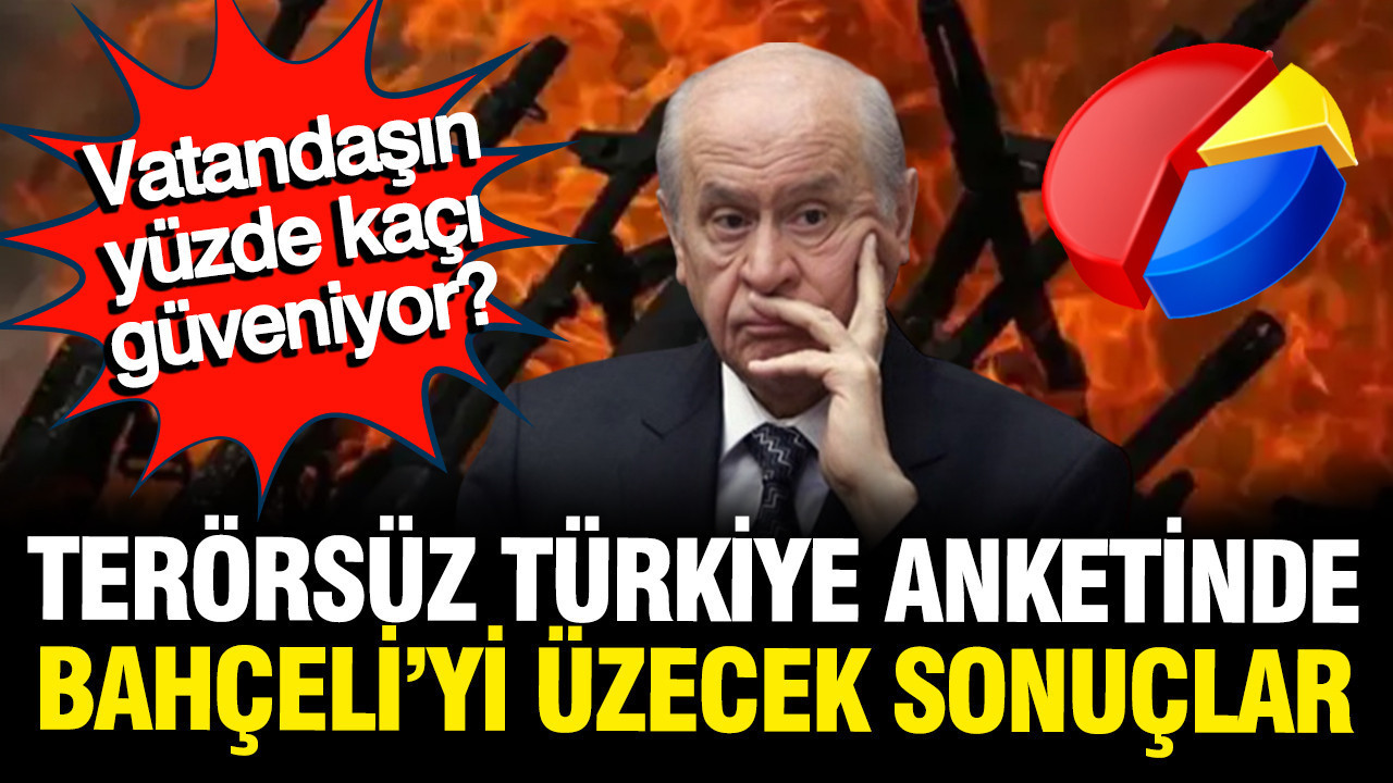 Bahçeli’yi Sarsacak Anket Sonuçları: Terörsüz Türkiye Destek Oranı Yüzde 7